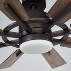 Parrot Uncle 60 Farmhouse Integrated LED Windmill Ceiling Fan with Light and Remote