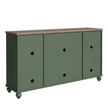 63 Vintage Style Wood Kitchen Accent Buffet Sideboard Cabinet - 63 in Width