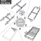 FSCHOS 7 Inch Metal Box Spring, Basics Mattress Foundation, No Legs