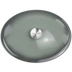 7 Quarts Oval Enameled Cast Iron Casserole in Storm Cloud
