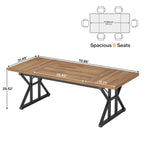70.8-Inch Executive Desk, Large Computer Office Desk Workstation