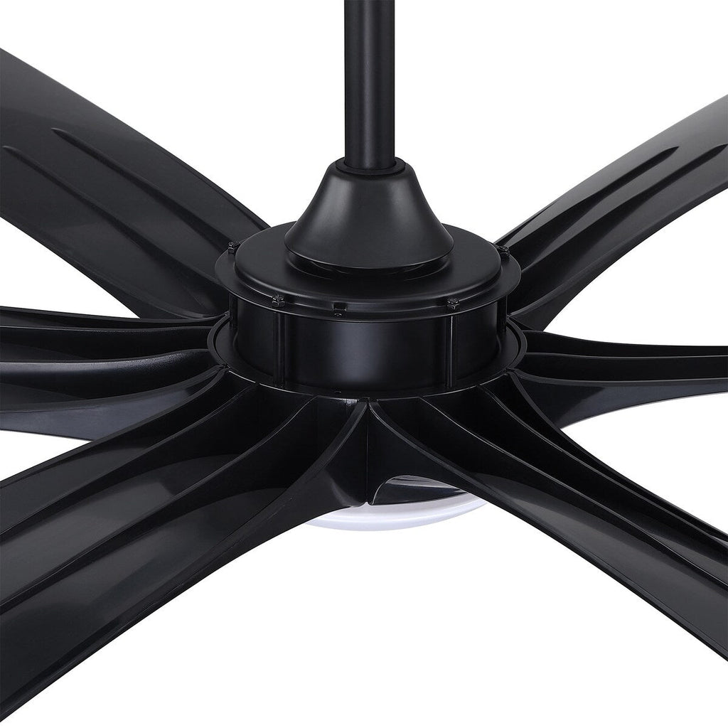 72-inch Driftwood 6-Blade Large DC Ceiling Fan with Light and Remote