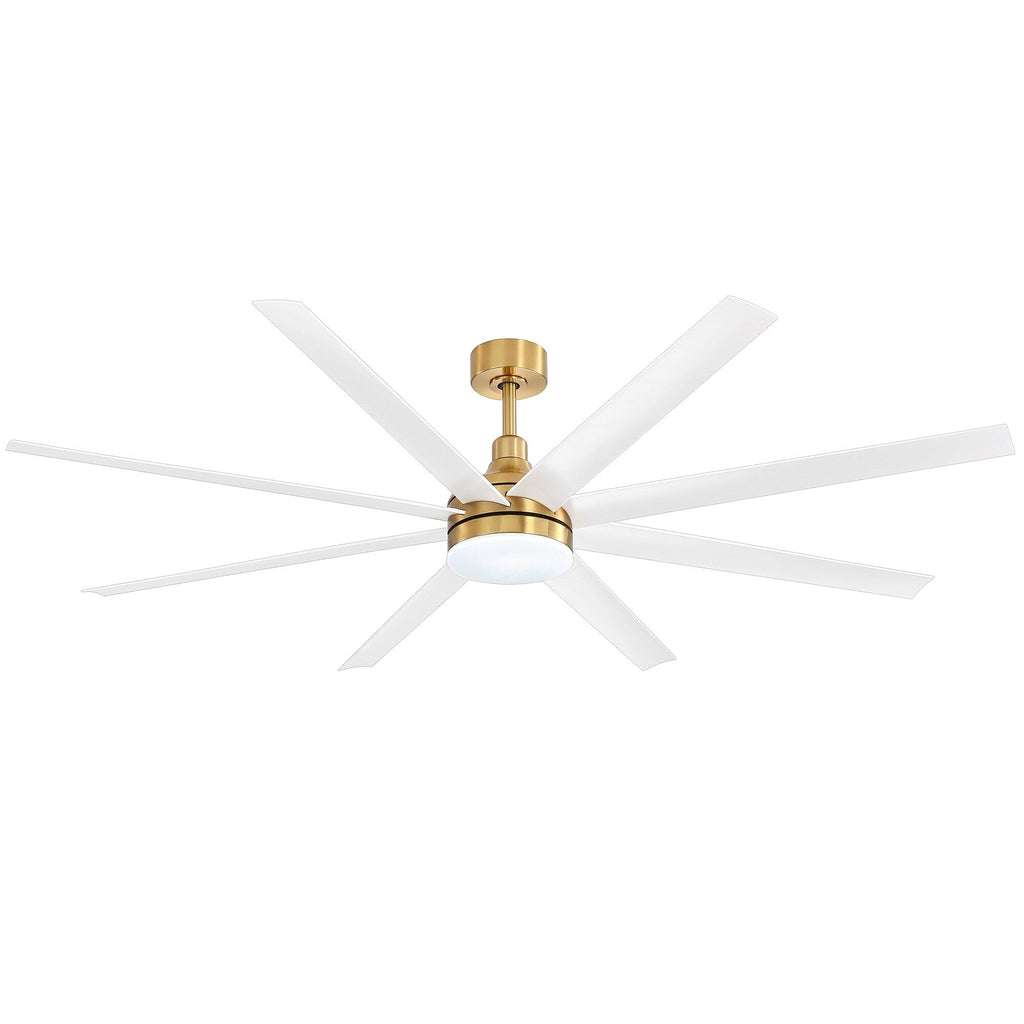 72 Large Ceiling Fans with LED Light Remote Control-8 Blade - 72 Inch