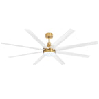 72 Large Ceiling Fans with LED Light Remote Control-8 Blade - 72 Inch