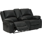 Causeuse inclinable avec console Calderwell - Noir