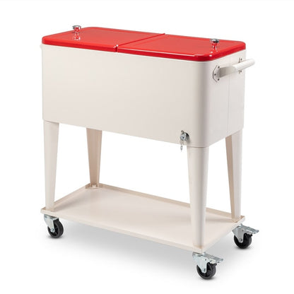 80QT Iron Spray Cooler with Shelf