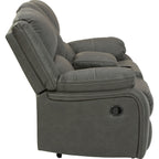 Causeuse inclinable avec console Calderwell - Gris