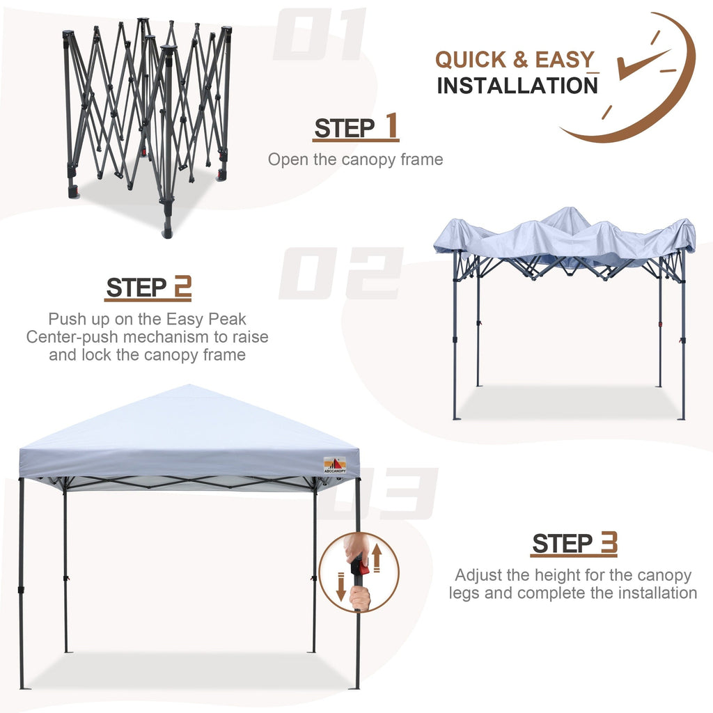 ABCCANOPY Durable Easy Pop up Canopy Tent Outdoor canopy tent