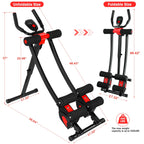 Ab Machine Foldable Core Abdominal Exercise Trainer Home Gym Fitness