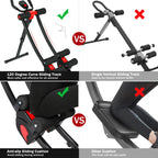 Ab Machine Foldable Core Abdominal Exercise Trainer Home Gym Fitness
