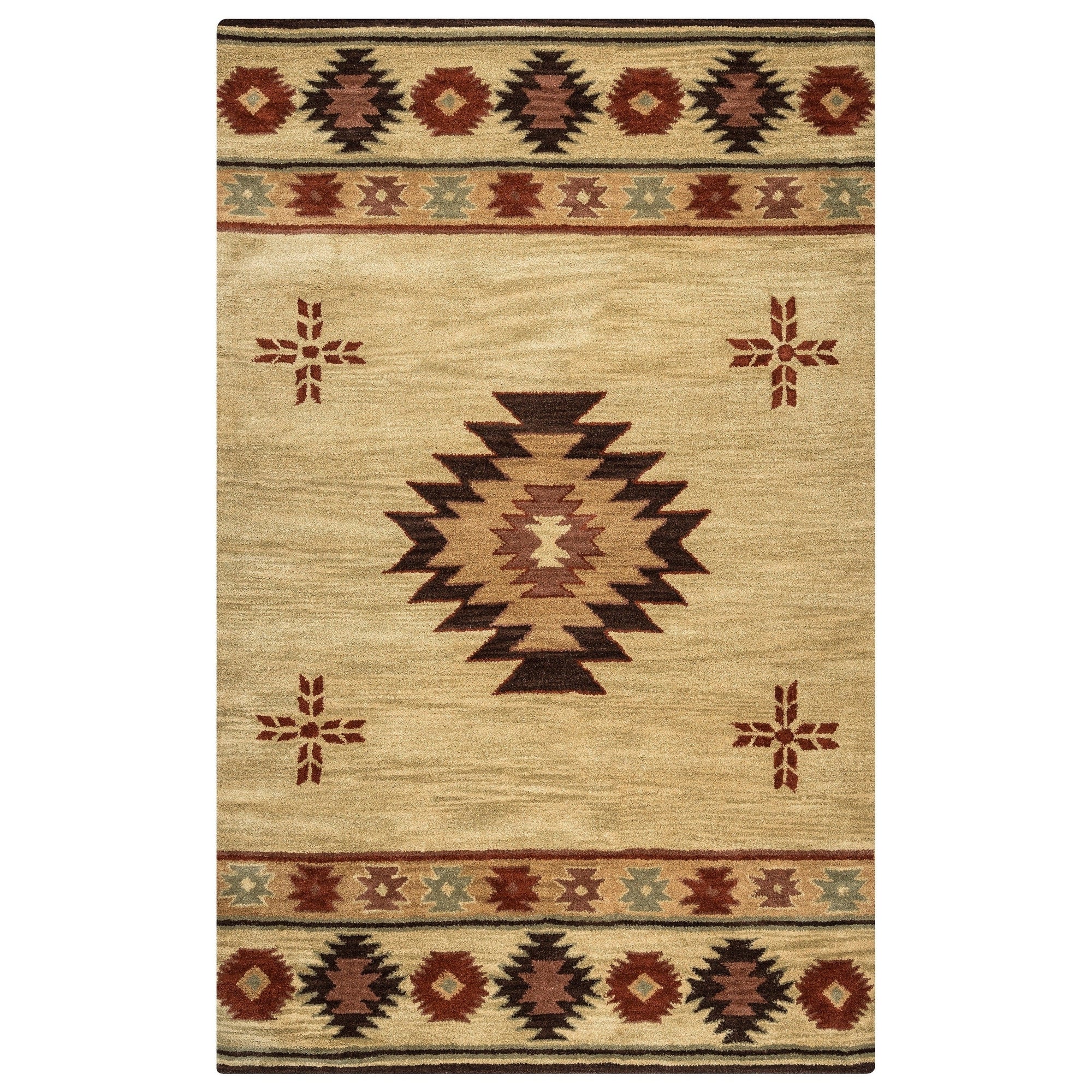 Alora Decor Ryder Southwestern Hand-tufted Wool Rug
