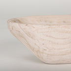 Athena Extra Large Oblong Black-Brown Reclaimed Wood Bowl - 26.0L x 10.0W x 7.0H