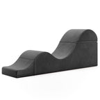 Avana Kami Convertible Chaise / Yoga & Massage - 2-In-1 Ottoman with Concealed Fold Out Yoga Lounge Chair, Microvelvet - N/A