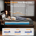 SweDrea 10 in. Medium Firm Gel-infused Memory Foam Hybrid Mattress Cooling and Breathable with CertiPUR-US, SGS and OEKO-TEX