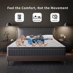 SweDrea 12in. Cooling Innerspring Hybrid Medium Firm mattress Motion Isolation with CertiPUR-US, SGS and OEKO-TEX Certified