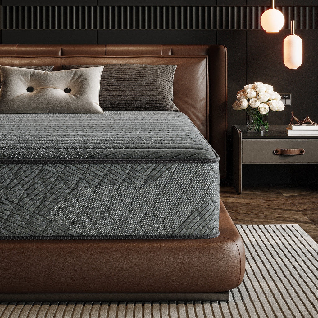 SweDrea 8/12 in. Medium Firm Gel-infused Memory Foam Hybrid Mattress Cooling and Breathable with CertiPUR-US, SGS and OEKO-TEX