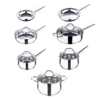 Bergner 12-Piece Stainless Steel Dishwasher Safe Induction Ready Set