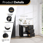 Cadiz Bath Vanity with Composite Stone Top without Mirror