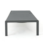 Cape Coral Outdoor Aluminum Chaise Lounge (Set of 2) by Christopher Knight Home - 77.56 D x 25.20 W x 11.80 H