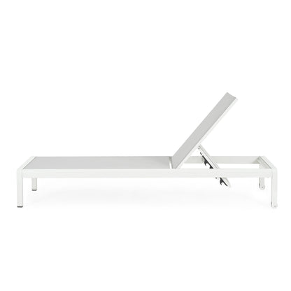 Cape Coral Outdoor Aluminum Chaise Lounge (Set of 2) by Christopher Knight Home - 77.56 D x 25.20 W x 11.80 H