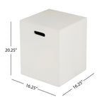 Christopher Knight Home - Aidan Outdoor Lightweight Concrete Tank Holder Side Table