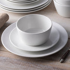 Noritake Colorscapes Swirl 12-Piece Coupe Dinneware Set, Service For 4