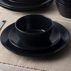 Noritake Colorscapes Swirl 12-Piece Coupe Dinneware Set, Service For 4