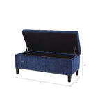 Madison Park Shandra II Tufted Top Soft Close Storage Bench