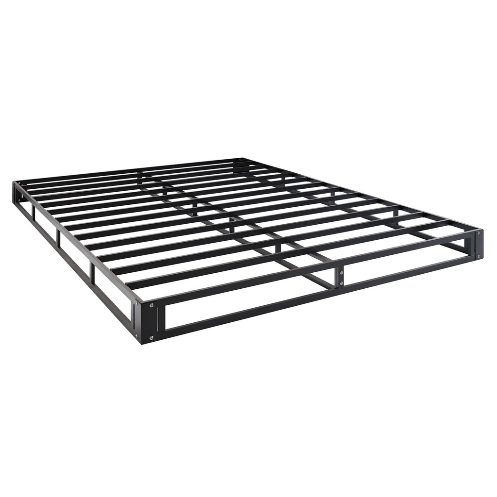 CraftPorch 5-Inch Metal Box Spring with Warm Grey Linen Cover