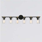 Decatur 6-light Modern Farmhouse Black/ Gold Bathroom Vanity Light with UL Certified