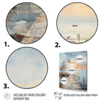 Designart Pier And Dock Seaside III Coastal Pier Wall Decor