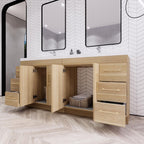 Eliza 72'' Freestanding Vanity with Double Sink