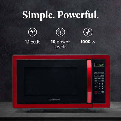 Farberware Classic 1.1 Cu. Ft. 1000-Watt Microwave Oven
