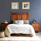 Grain Wood Furniture Shaker Solid Wood Panel Platform Bed