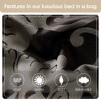 Nanshing Brie 9 Piece Floral Jacquard Comforter Set