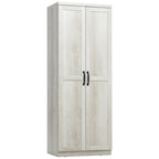 HOMCOM 63 2-Door Kitchen Pantry, Freestanding Storage Cabinet with 5-tier Shelving and 2 Adjustable Shelves for Dining Room