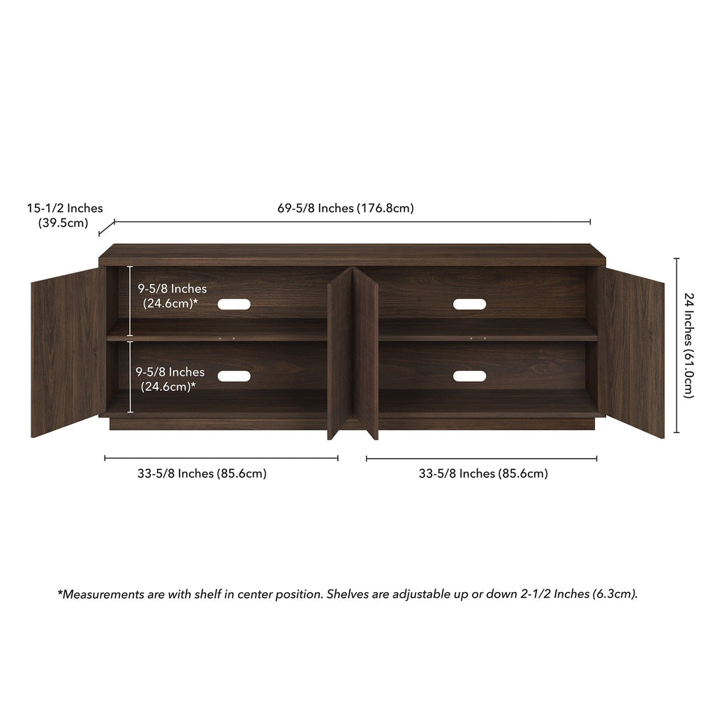 Hanson Rectangular TV Stand for TV's up to 75
