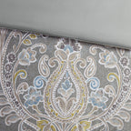 Harbor House Hallie 6-piece Grey Damask Pattern Cotton Comforter Set