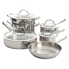 Heavy Duty Stainless Steel Cookware 10 Piece Set