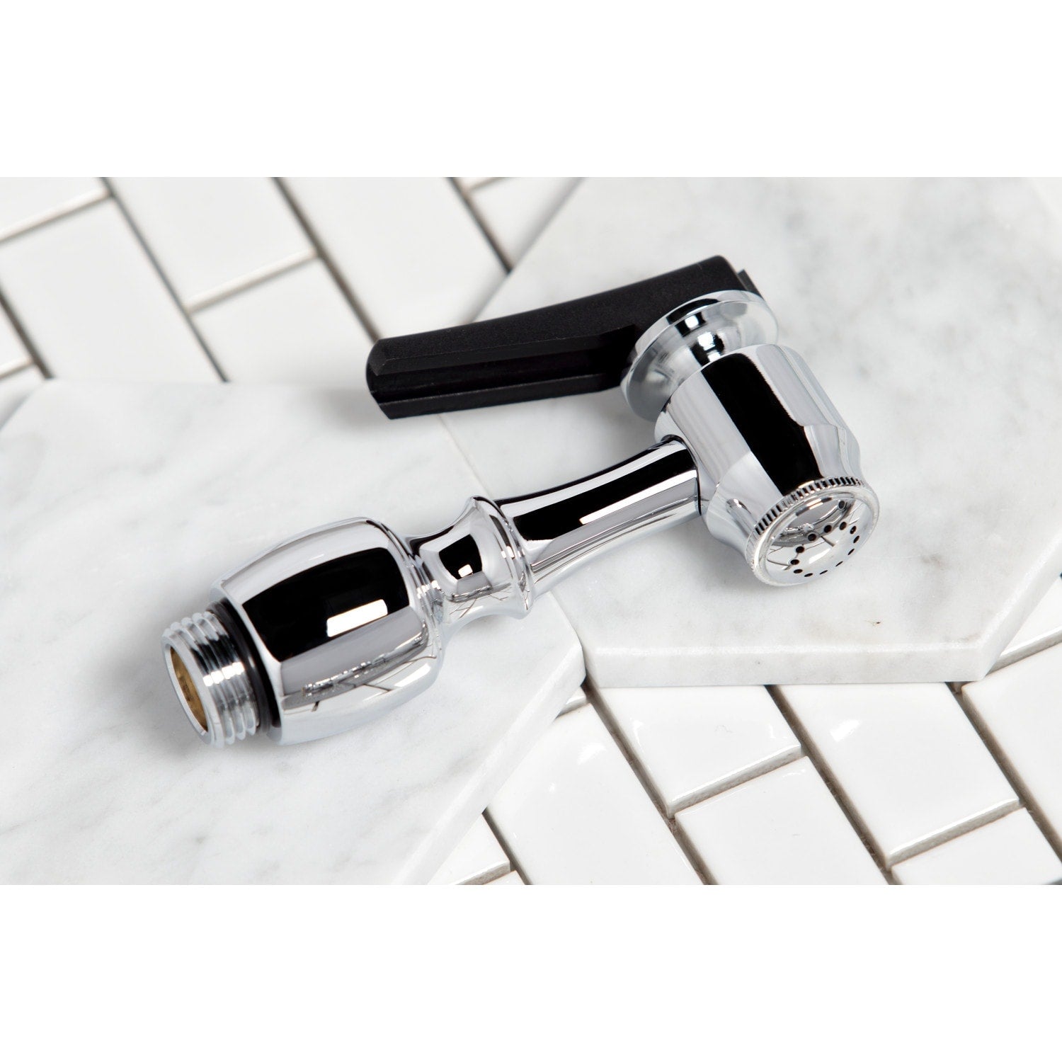 Heritage Bridge Kitchen Faucet with Brass Sprayer