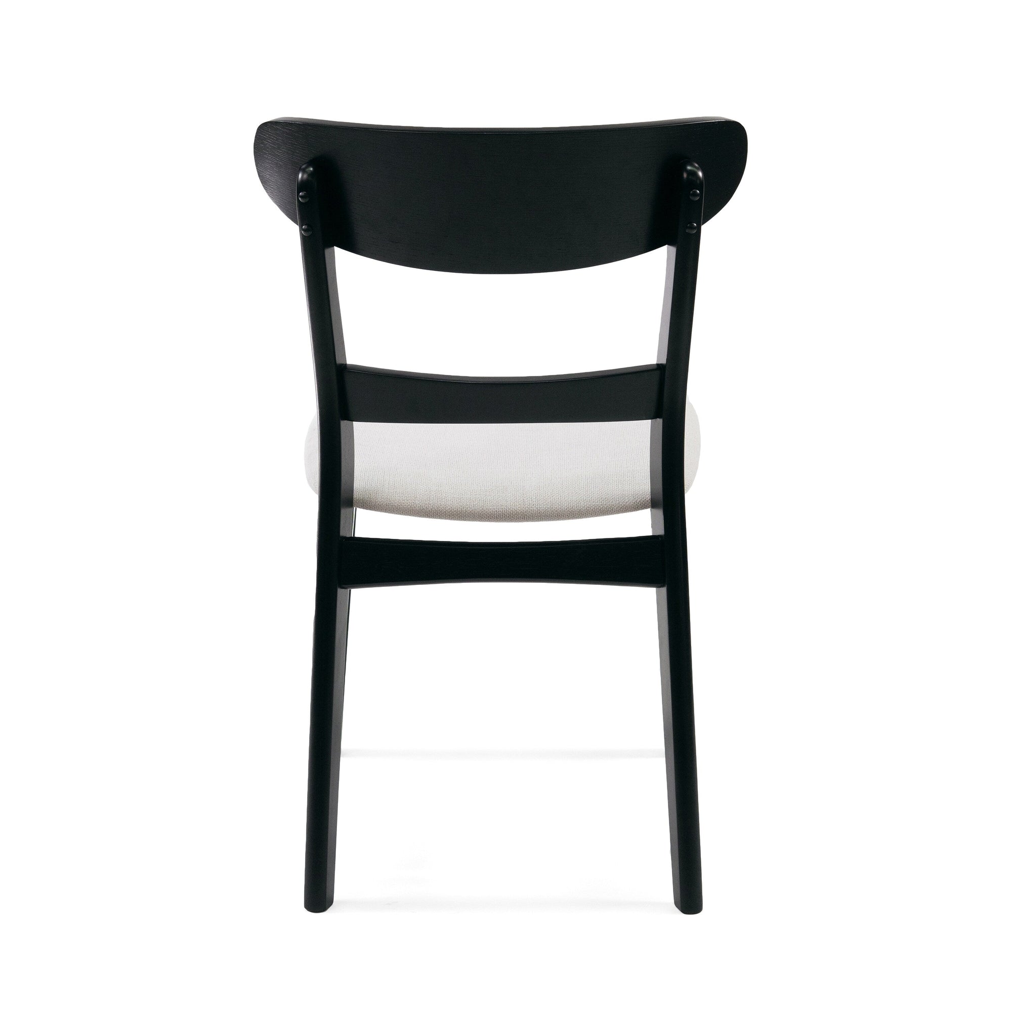 Abrielle Mid-Century Modern Upholstered Rubberwood Dining Chair (Set of 2) by Christopher Knight Home