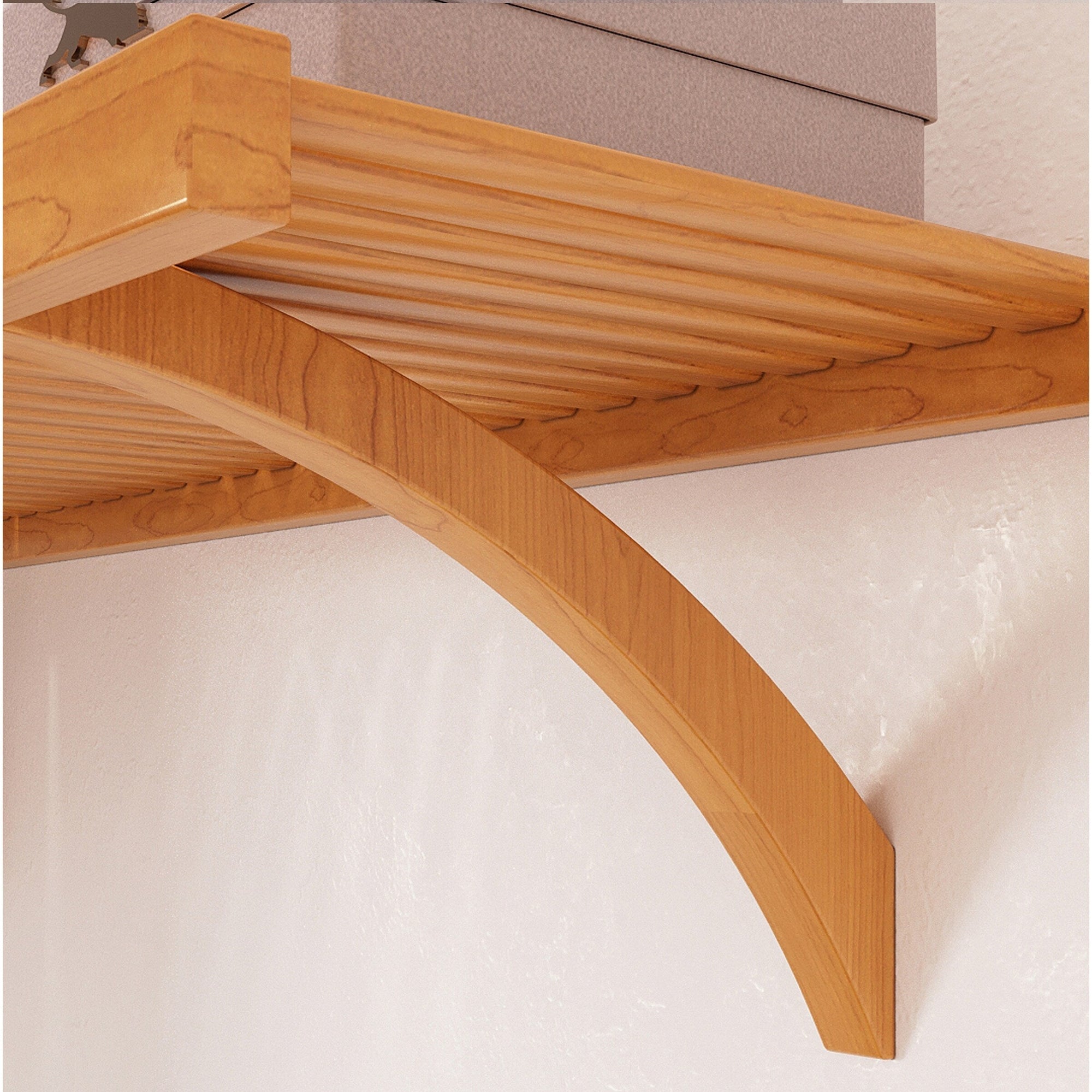 John Louis Home Solid Wood Reach-In Simplicity Closet System Honey Maple