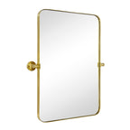TEHOME Jonathan Rectangle Pivot Tilt Metal Wall Mirror