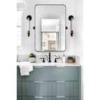 TEHOME Jonathan Rectangle Pivot Tilt Metal Wall Mirror
