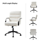 Joseph Modern Task Faux Leather Chair with Tilt Lock and Center Tilt by HULALA HOME