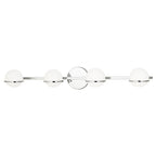 Justice Design Group EVOLV Fusion Centric 4-Light Bath Bar with Opal Glass Shade