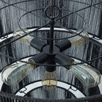 KAWOTI Width 26 5-Light 4-Tiered Bohemian Pendant Light