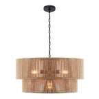KAWOTI Width 26 5-Light 4-Tiered Bohemian Pendant Light