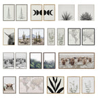 Kate and Laurel Sylvie Beaded Abstract Botanical Canvas