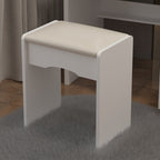 Kerrogee Makeup Vanity Set with Adjustable Lighted Mirror & Stool - 39.4L x 19.7W x 53.5H